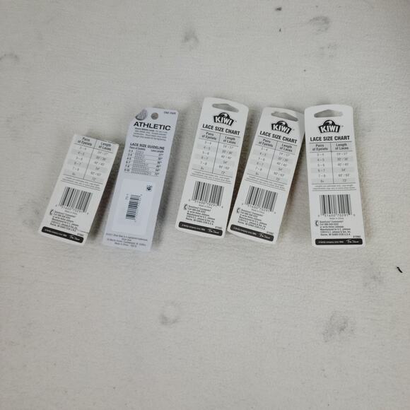 Kiwi Shoe Laces Boots Shoes Boot 45 inch Reflective Sneakers White Athletic Lot - Picture 5 of 5